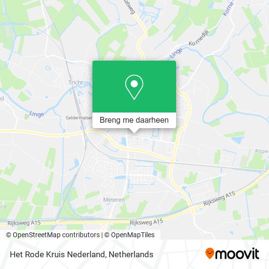 Het Rode Kruis Nederland kaart