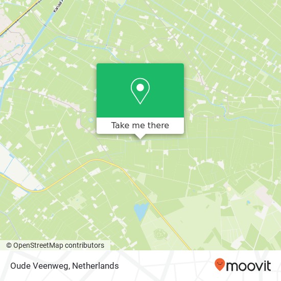 Oude Veenweg, 7792 Venebrugge kaart