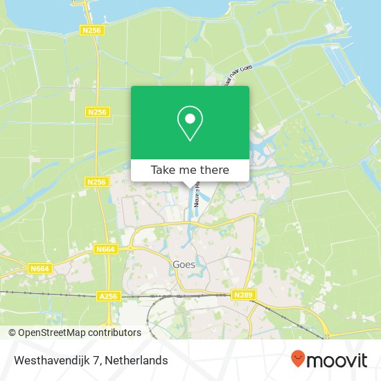 Westhavendijk 7, 4463 AD Goes kaart