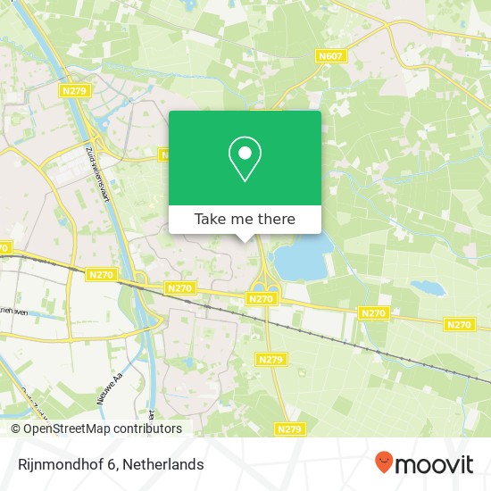 Rijnmondhof 6, 5709 ER Helmond kaart