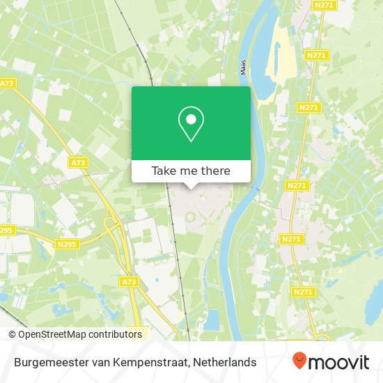 Burgemeester van Kempenstraat, 5971 Grubbenvorst kaart