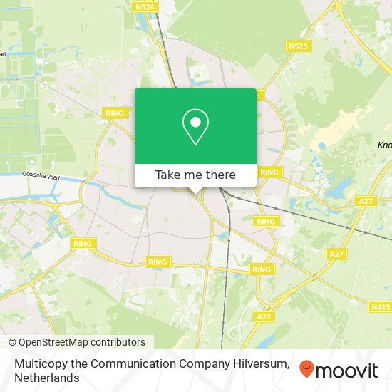 Multicopy the Communication Company Hilversum, Emmastraat 11 kaart