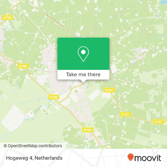 Hogeweg 4, 6961 LT Eerbeek kaart