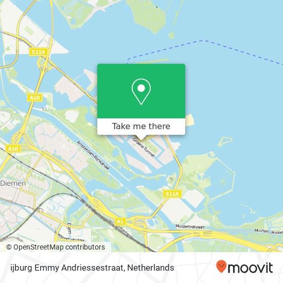 ijburg Emmy Andriessestraat, 1087 MJ Amsterdam kaart