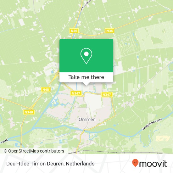 Deur-Idee Timon Deuren, Vermeerstraat 14 kaart