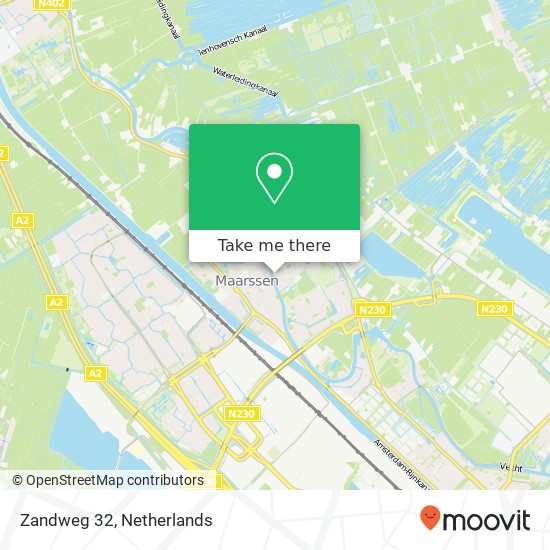 Zandweg 32, 3601 AE Maarssen kaart