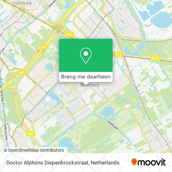 Doctor Alphons Diepenbrockstraat kaart