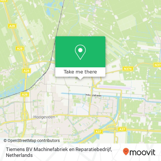 Tiemens BV Machinefabriek en Reparatiebedrijf kaart