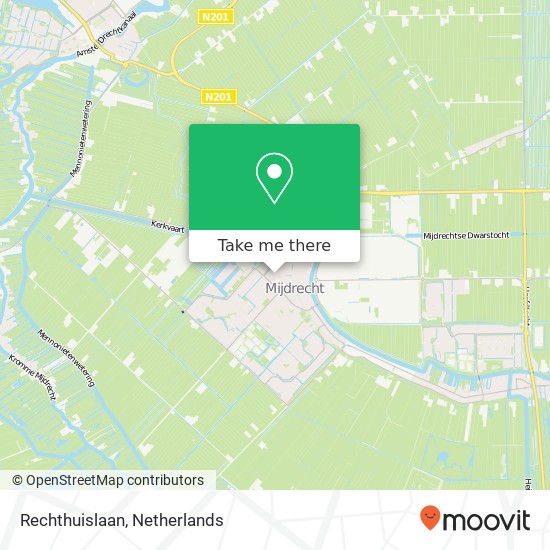 Rechthuislaan, 3641 Mijdrecht kaart