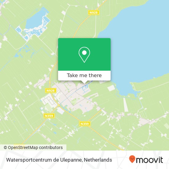 Watersportcentrum de Ulepanne, Tsjamkedykje 1 kaart