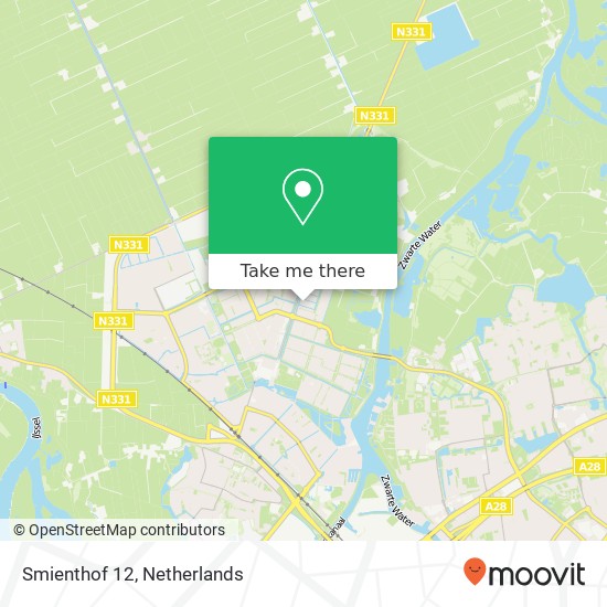 Smienthof 12, 8043 JM Zwolle kaart