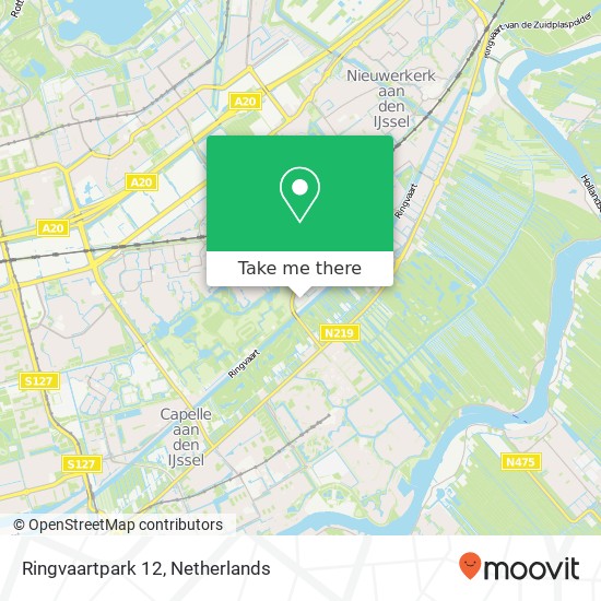 Ringvaartpark 12, 2907 LH Capelle aan den IJssel kaart