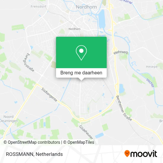 ROSSMANN, Gildehauser Weg 95 48529 Nordhorn kaart