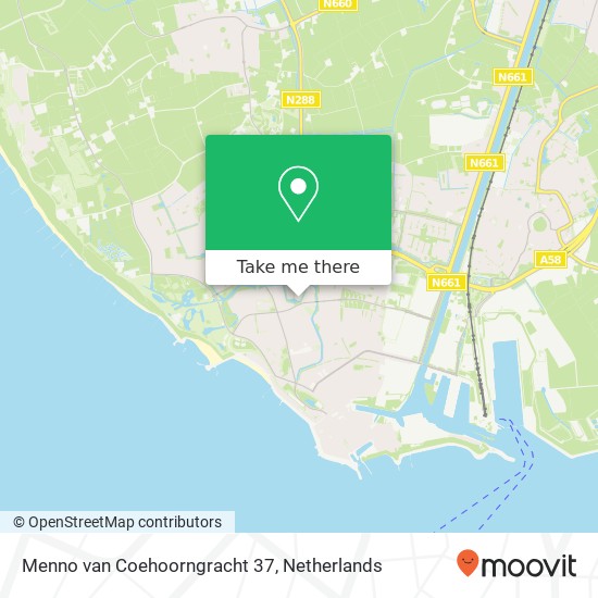 Menno van Coehoorngracht 37, 4383 BS Vlissingen kaart
