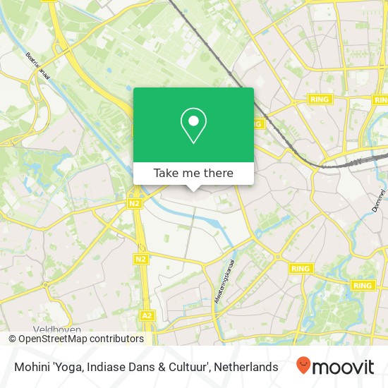 Mohini 'Yoga, Indiase Dans & Cultuur', Carmelitessenstraat 4 kaart