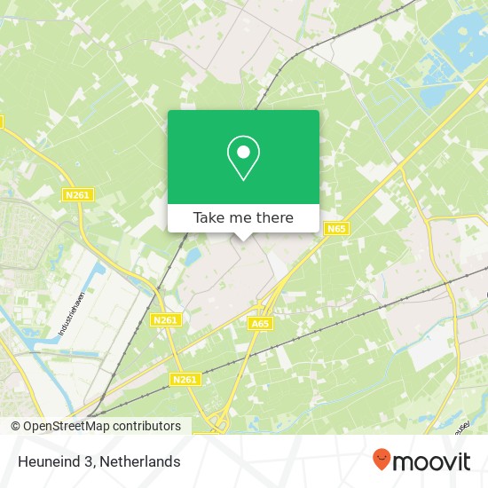 Heuneind 3, 5056 GE Berkel-Enschot kaart