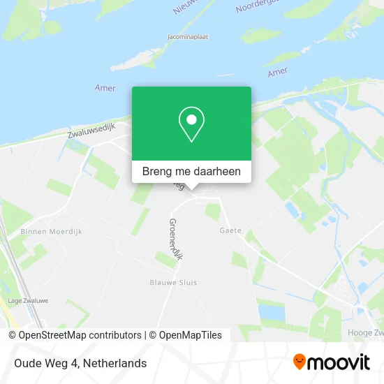 Oude Weg 4 kaart