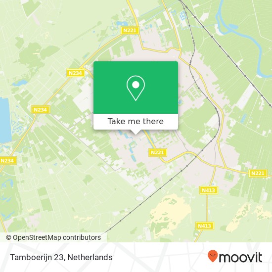 Tamboerijn 23, 3766 HA Soest kaart