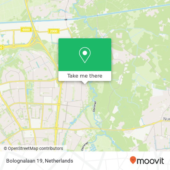 Bolognalaan 19, 5632 RK Eindhoven kaart