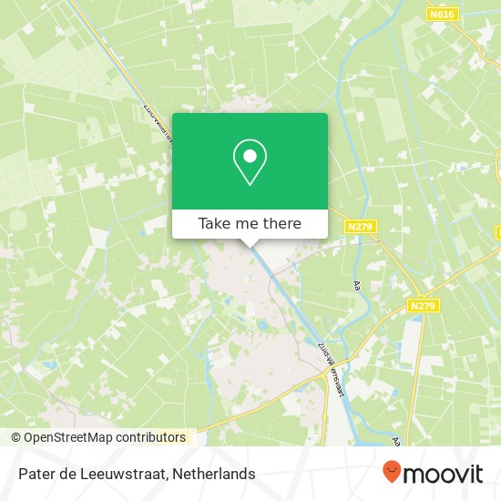 Pater de Leeuwstraat, 5741 ES Beek en Donk kaart