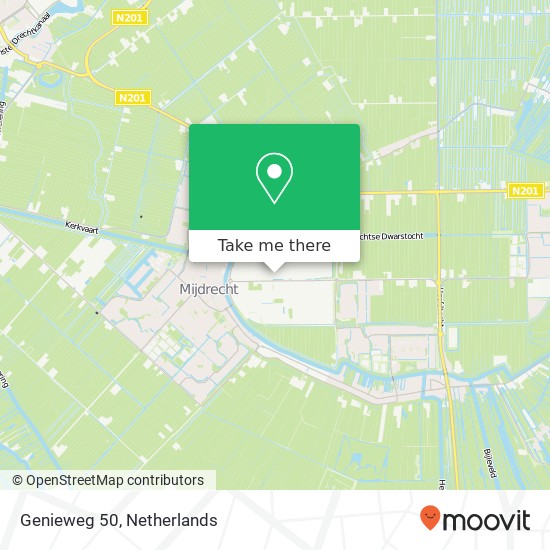 Genieweg 50, 3641 RH Mijdrecht kaart