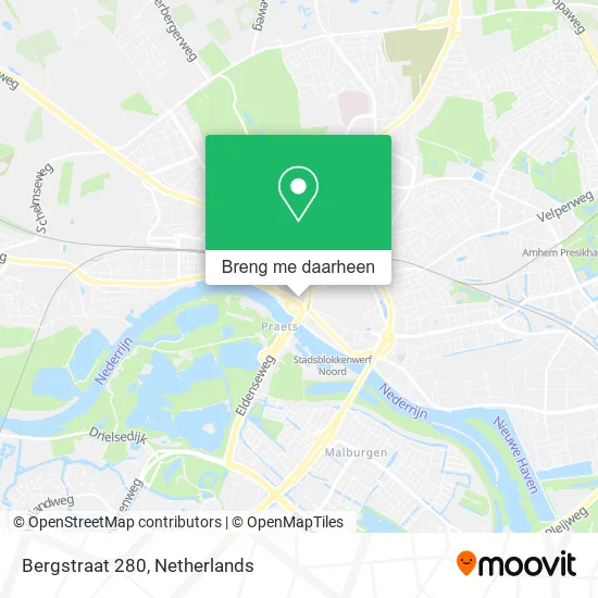 Bergstraat 280 kaart