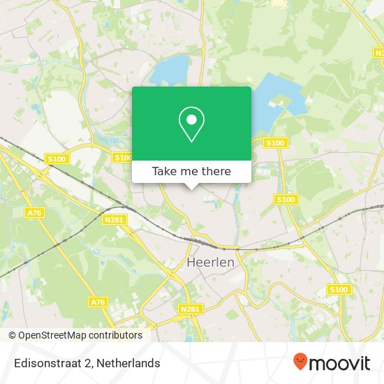 Edisonstraat 2, 6412 TZ Heerlen kaart