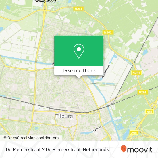 De Riemerstraat 2,De Riemerstraat, 5014 MV Tilburg kaart