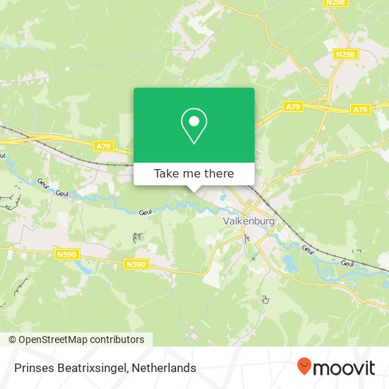 Prinses Beatrixsingel, 6301 VJ Valkenburg kaart