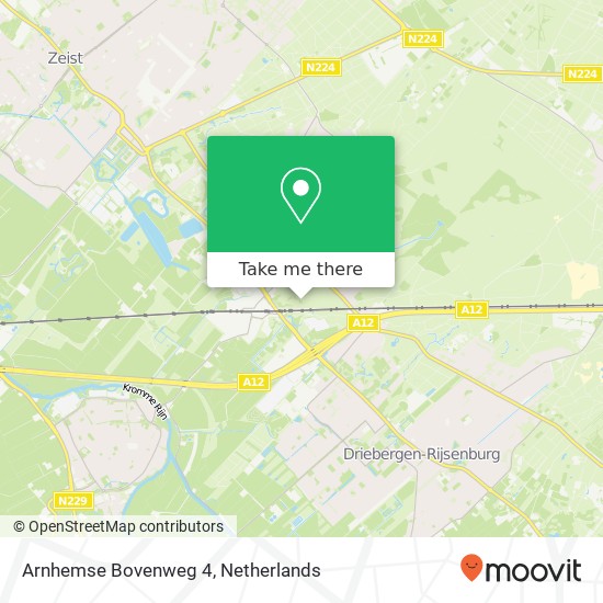 Arnhemse Bovenweg 4, 3971 Driebergen-Rijsenburg kaart