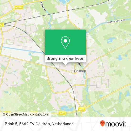 Brink 5, 5662 EV Geldrop kaart