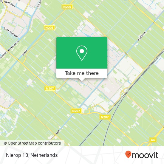 Nierop 13, 2151 XH Nieuw-Vennep kaart