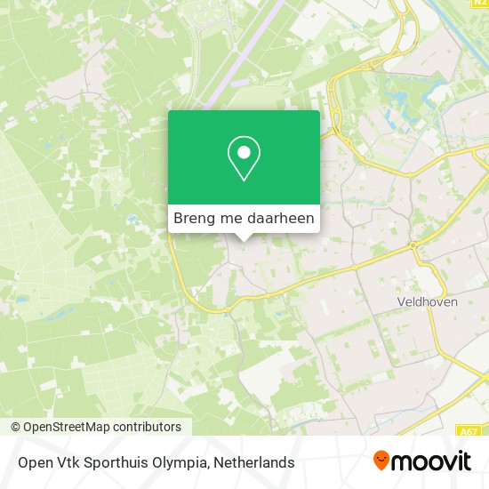 Open Vtk Sporthuis Olympia kaart