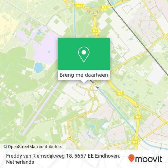 Freddy van Riemsdijkweg 18, 5657 EE Eindhoven kaart
