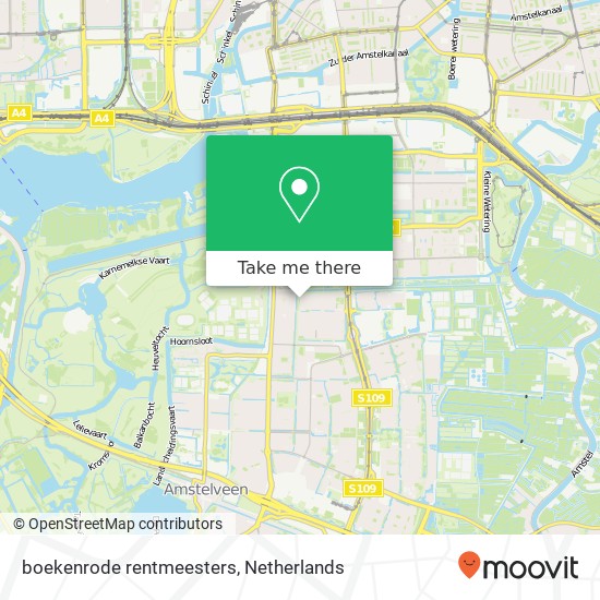 boekenrode rentmeesters, 1181 AN Amstelveen kaart