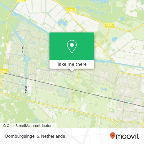 Domburgsingel 6, 5043 JD Tilburg kaart