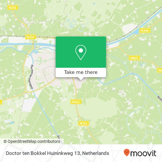 Doctor ten Bokkel Huininkweg 13, 7241 HT Lochem kaart