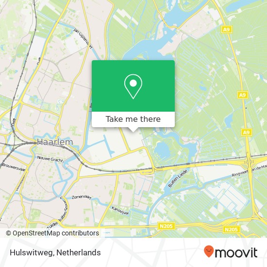 Hulswitweg, 2031 BD Haarlem kaart