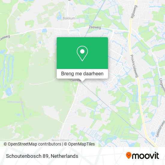 Schoutenbosch 89 kaart