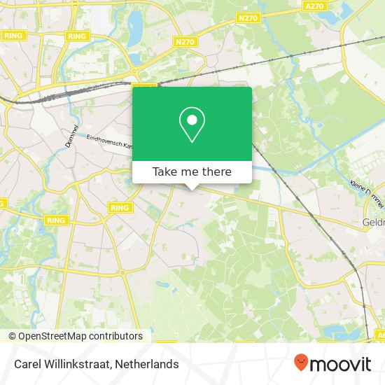Carel Willinkstraat, 5645 LG Eindhoven kaart