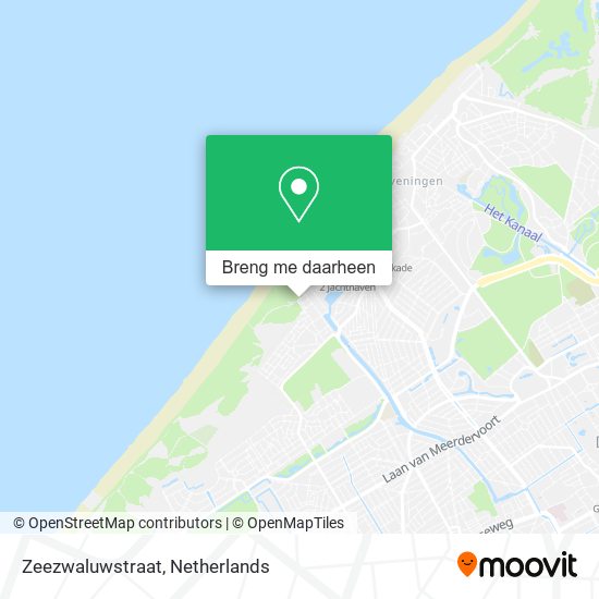 Zeezwaluwstraat kaart