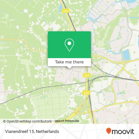 Vianendreef 15, 4841 VA Prinsenbeek kaart