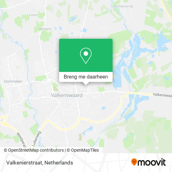 Valkenierstraat kaart