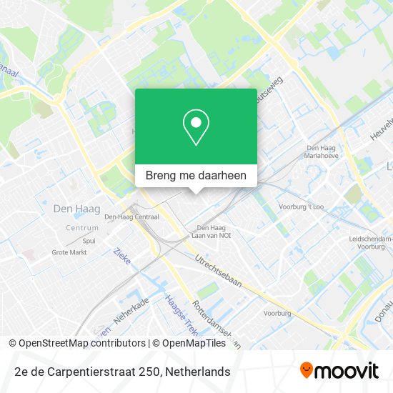 2e de Carpentierstraat 250 kaart