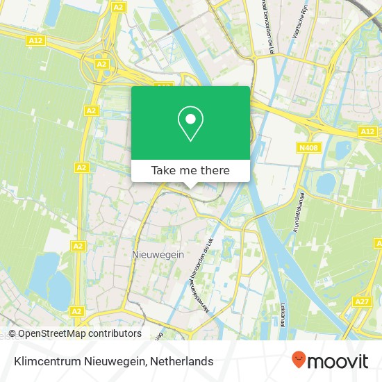 Klimcentrum Nieuwegein kaart