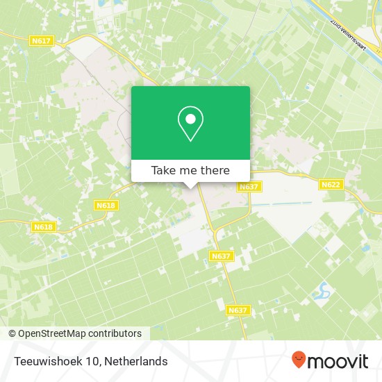 Teeuwishoek 10, 5481 VR Schijndel kaart