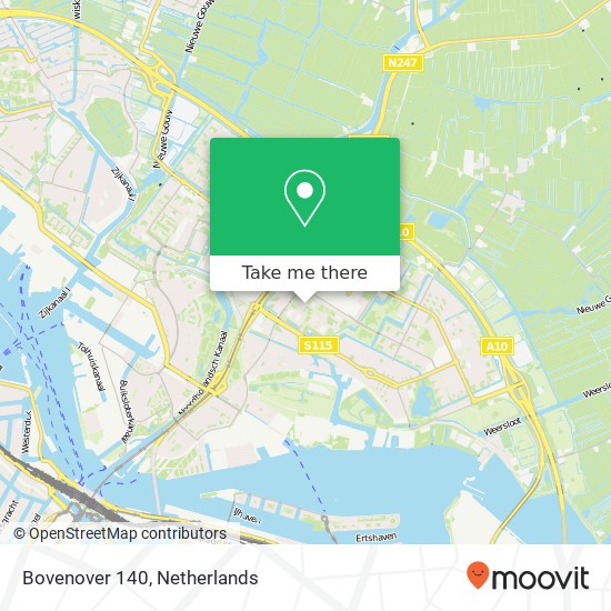 Bovenover 140, 1025 JZ Amsterdam kaart