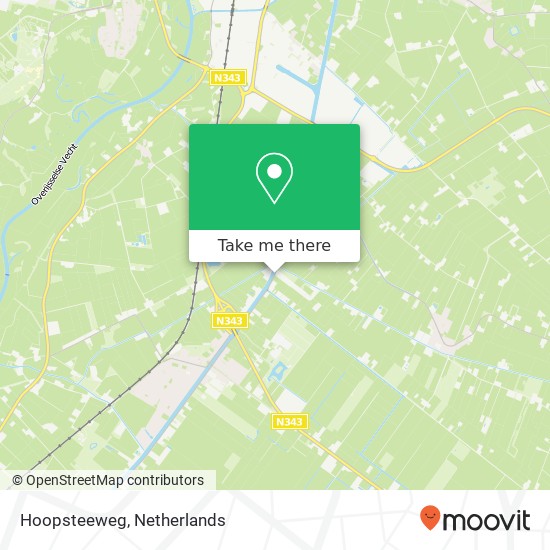 Hoopsteeweg, 7695 Bruchterveld kaart