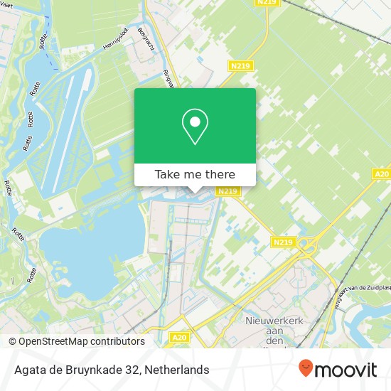 Agata de Bruynkade 32, 3059 SE Rotterdam kaart