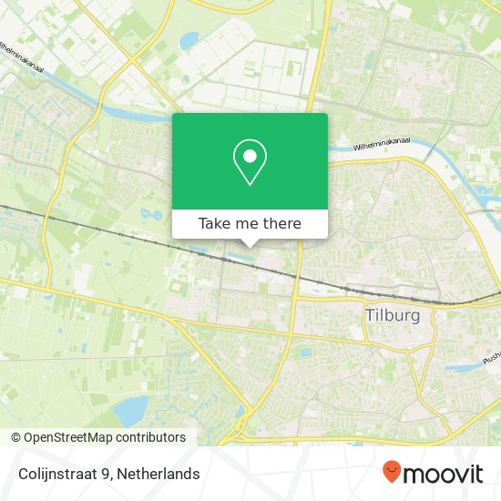 Colijnstraat 9, 5042 RC Tilburg kaart